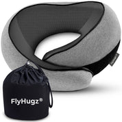 FlyHugz® Travel Neck Pillow - Gray