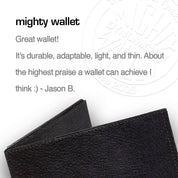Mighty Wallet Black (faux) Leather Mighty Wallet