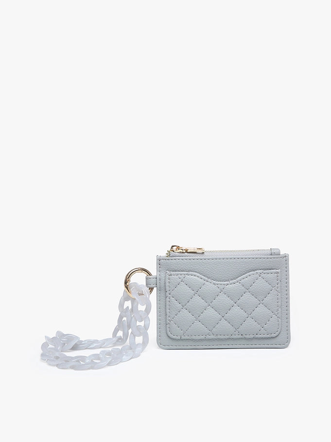 Jen & Co. Rhodes Quilted Wallet w/Chain Bangle - Grey – Irv's Luggage
