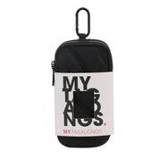 MYTAGALONGS Puffer Double Eyeglass Case w/Caribiner - Black