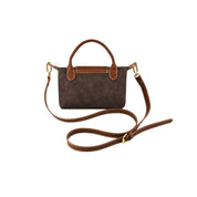 Mimi Faux Suede Mini Crossbody Bag: Coffee