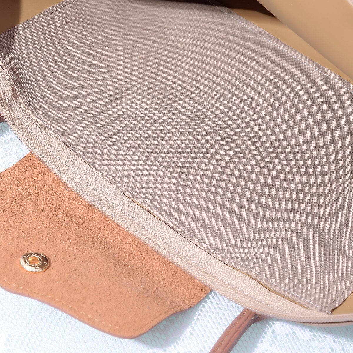 Mimi Dorian 20" Nylon Tote Bag: Ivory