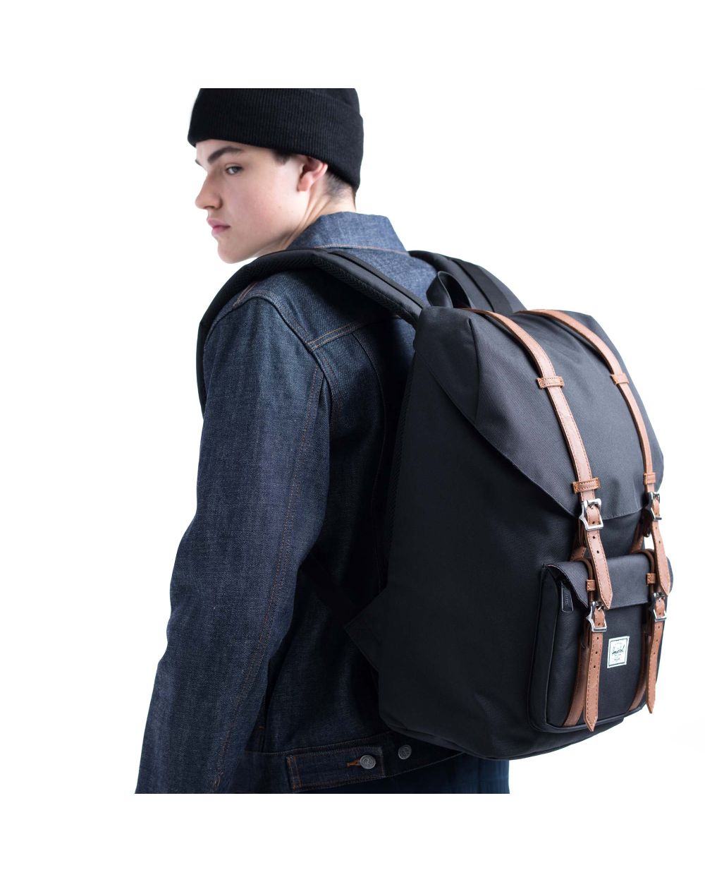herschel backpack little america black blue Herschel Supply Little America Backpack 25L