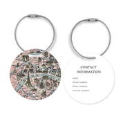 Daisy Mae Paris Map Luggage Tag Cruise Tag Airport Tag Bag Tag
