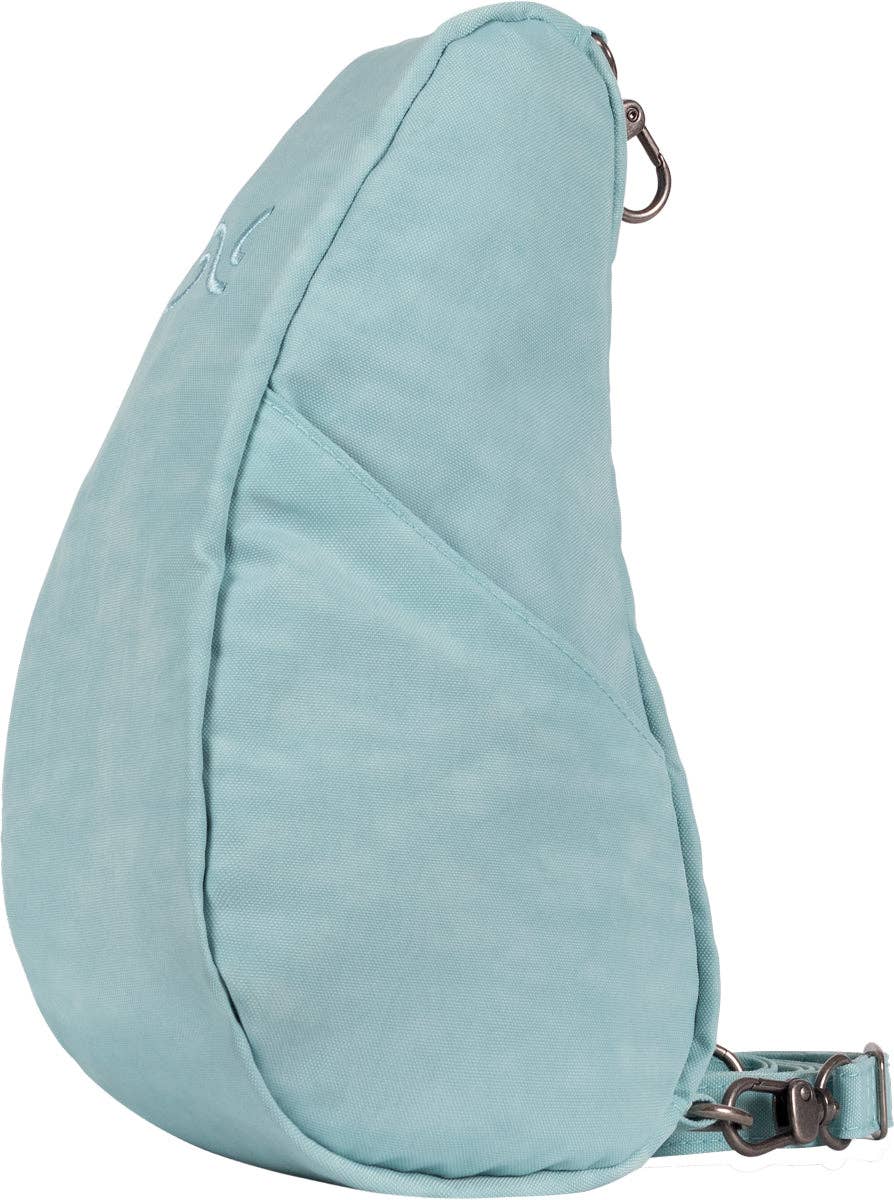 AmeriBag 10" Distressed Nylon Baglett: Aqua