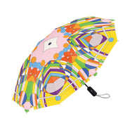 RainCaper Frank Lloyd Wright March Balloons Travel Umbrella – Compact, One-Touch Open & Close