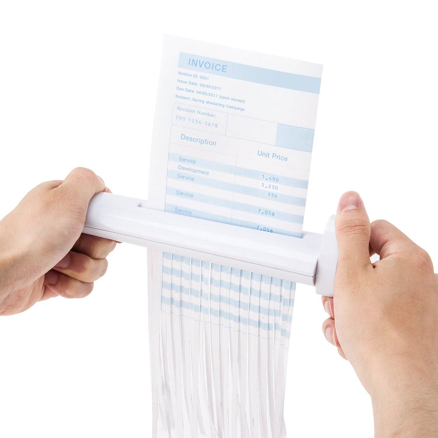 Guard Your ID Hand Shredder - White