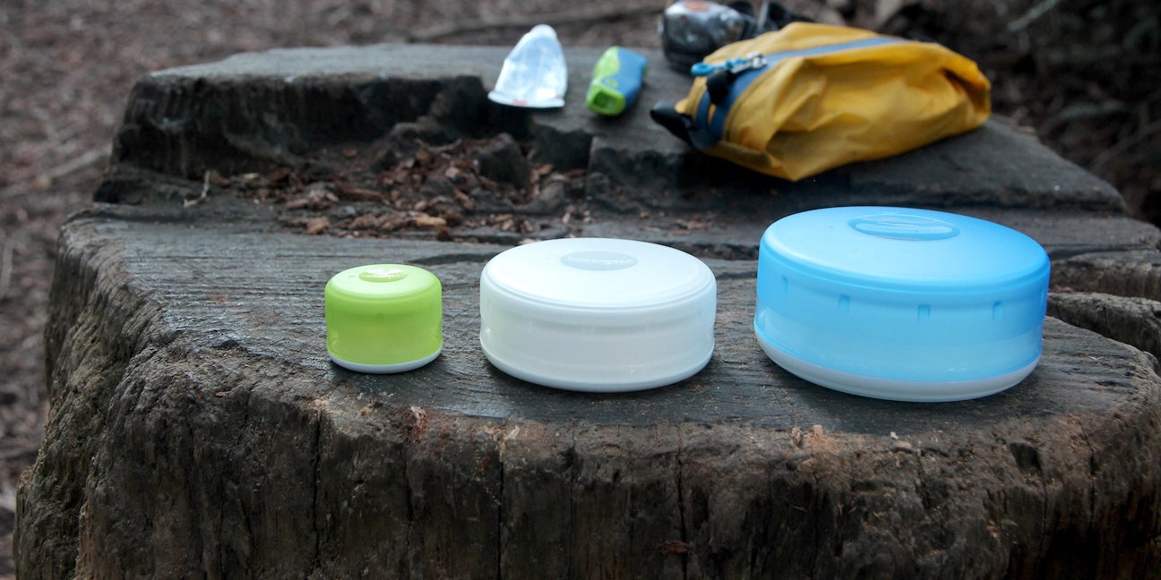 Humangear GoTubb Medium  3 Pack - Clear/Teal/Aqua