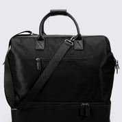 NOBL Travel Drop Bottom Weekender Bag - Jet Black