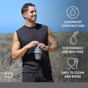 Hydaway Collapsible Water Bottle with Spout 25 OZ - Agave