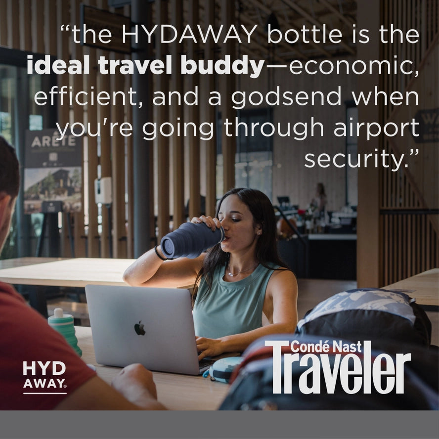 Hydaway Collapsible Water Bottle with Spout 25 OZ - Agave