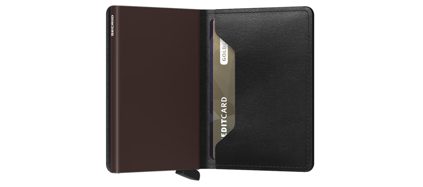 Secrid Slimwallet Original - Black-Brown