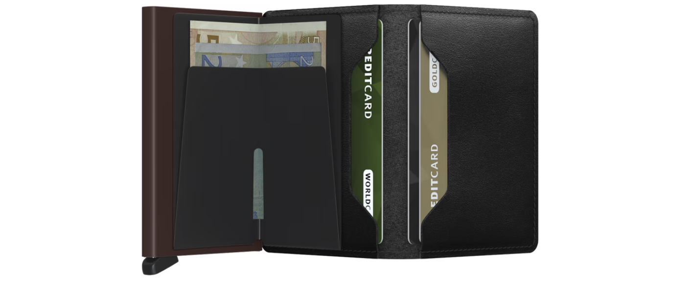 Secrid Slimwallet Original - Black-Brown