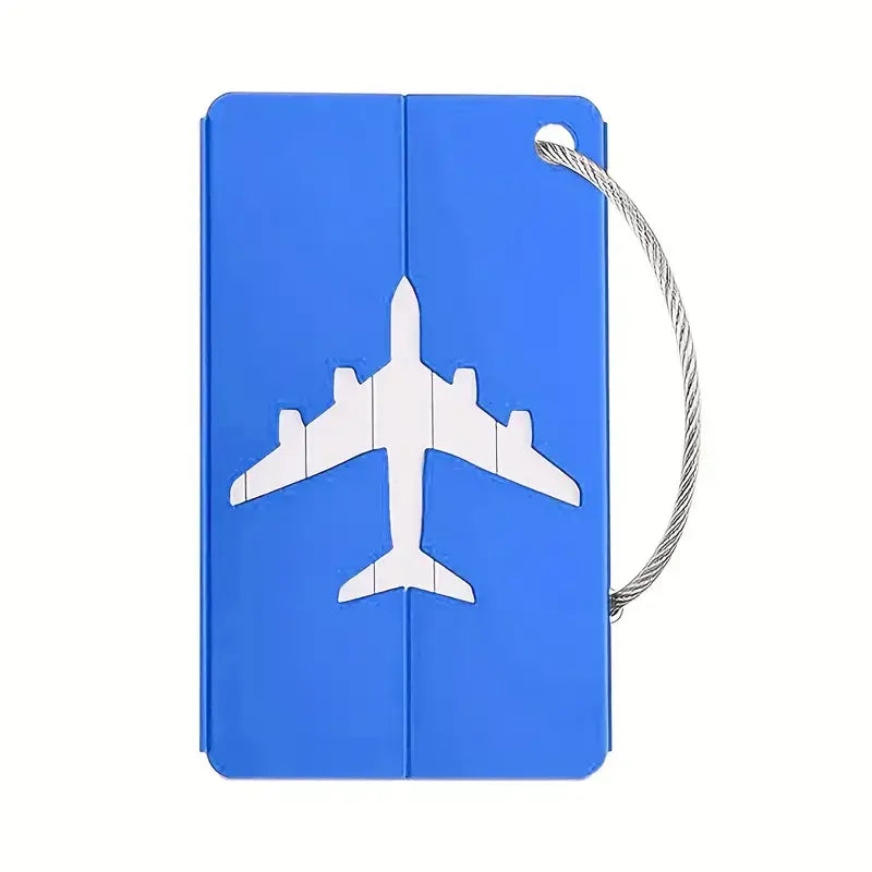 Magnifique Hearts Aluminum Alloy Luggage Tag - Blue