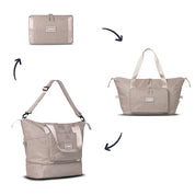 The Foldie 4.0 Foldable Expandable Tote - Beige
