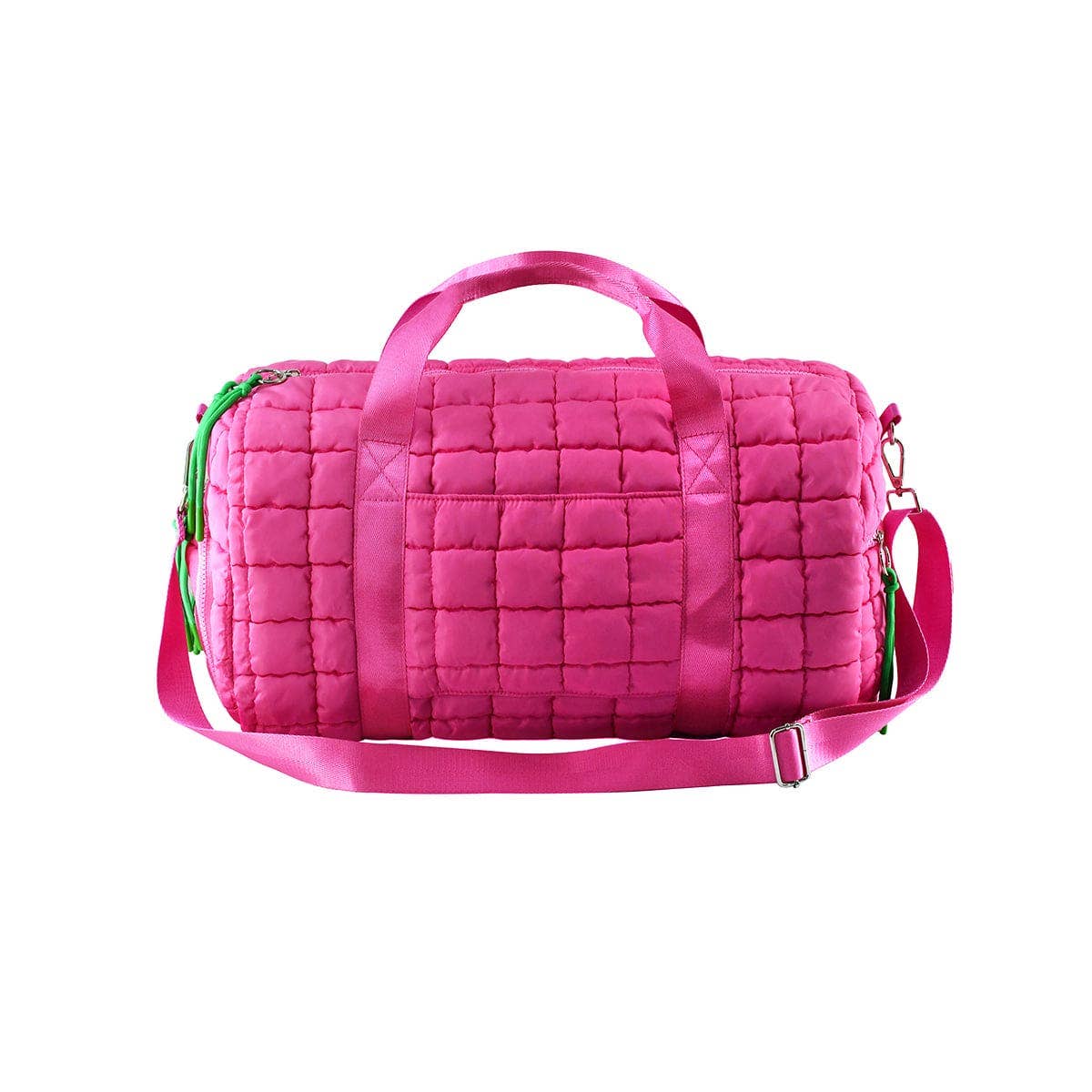 Mimi Quilted Puffer Weekender/Duffel Bag: Navy