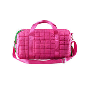 Mimi Quilted Puffer Weekender/Duffel Bag: Navy