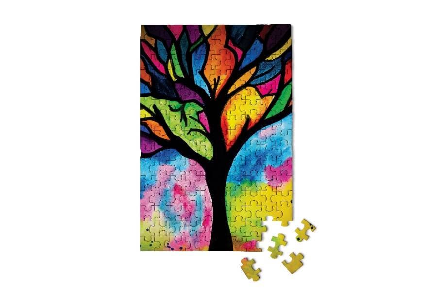 Micro Puzzles Stained Glass Tree