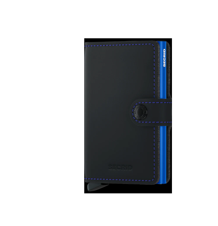 Secrid Mini Wallet Matte- Black/Blue