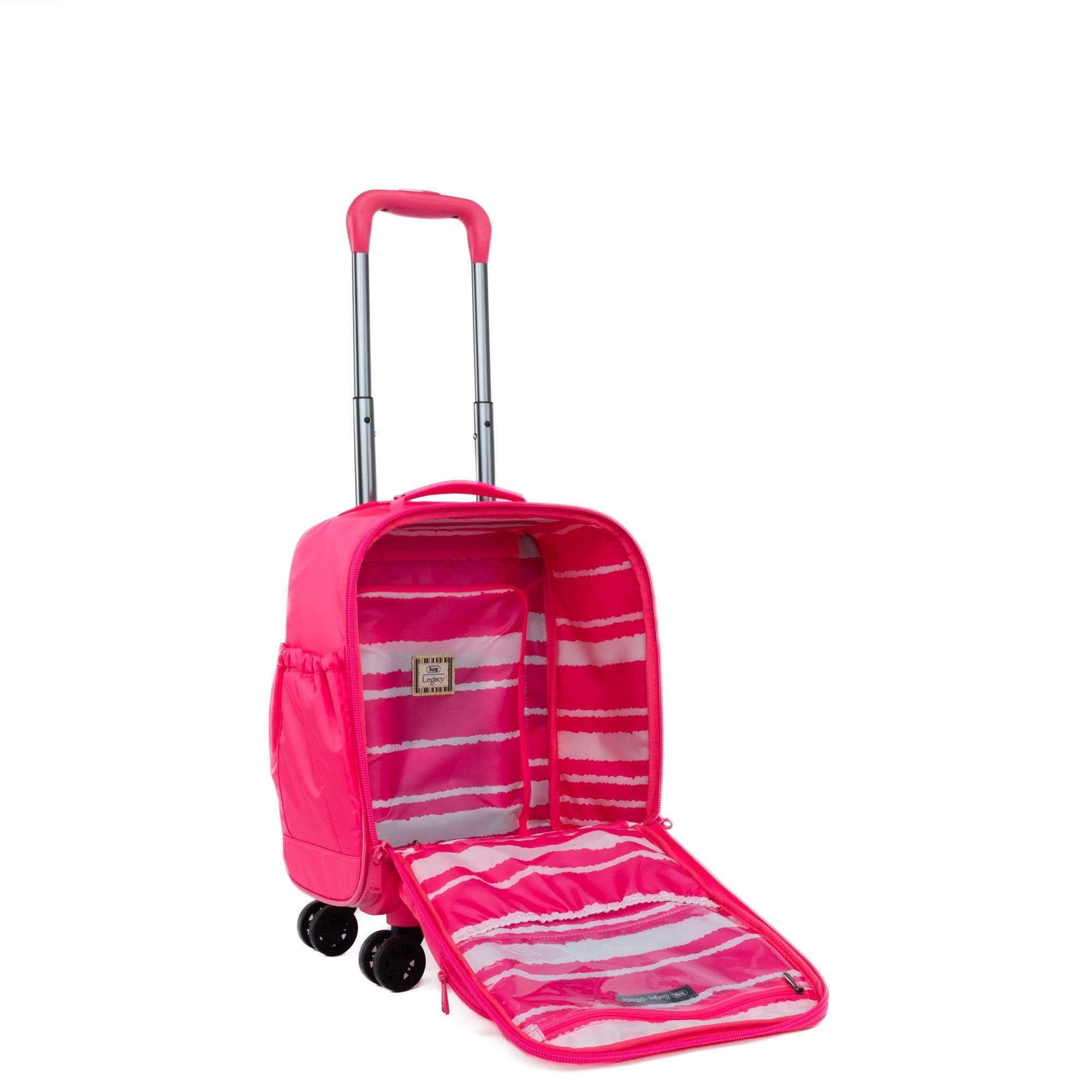 Lug Legacy Collection Ranger Wheelie Spinner Rolling Tote: MAGENTA