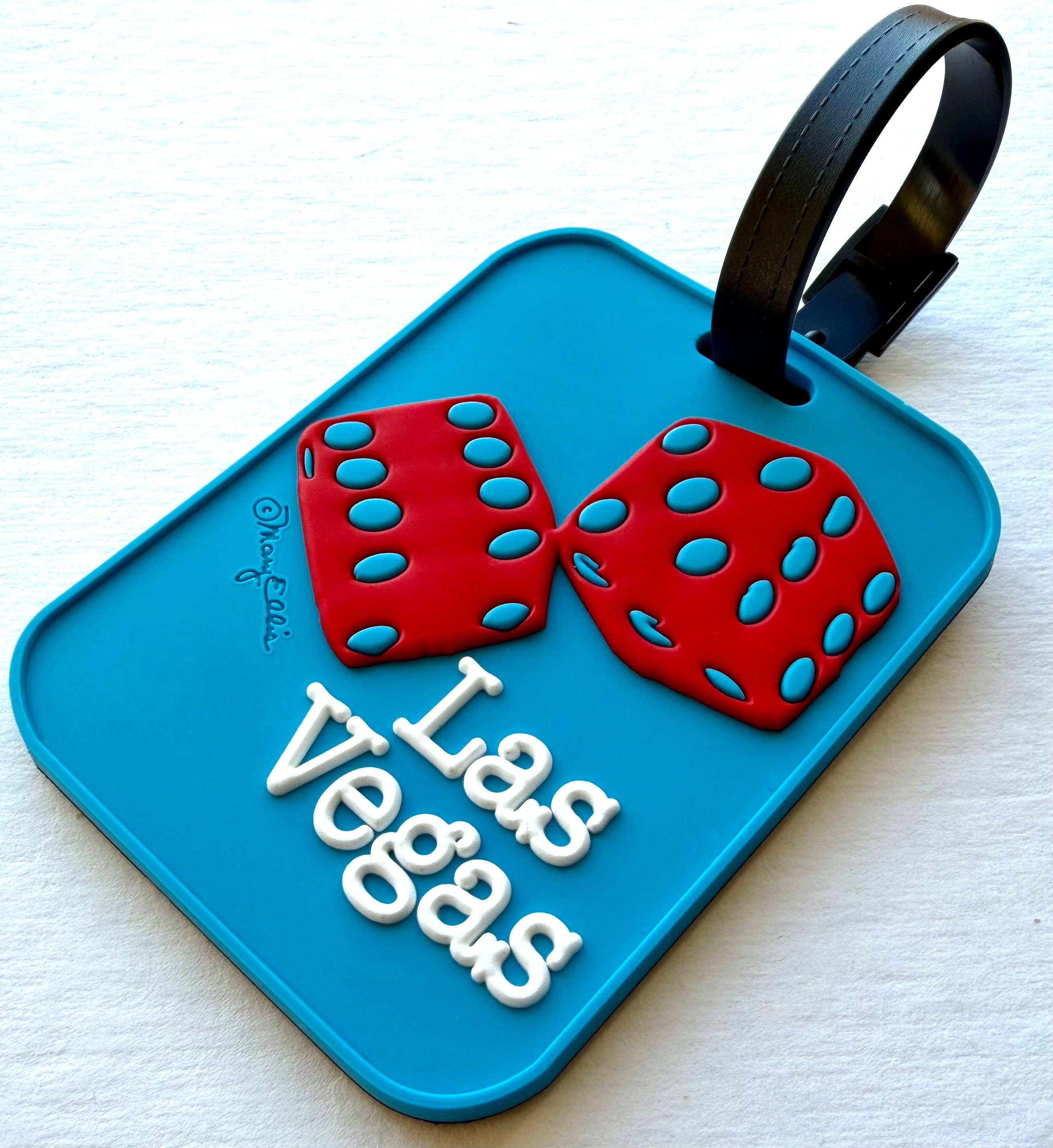 Mary Ellis Las Vegas Dice 3-D Luggage Tag