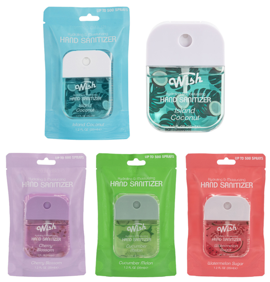 Travel Size Hand Sanitizer Spray 1.2 oz - Island Coconut