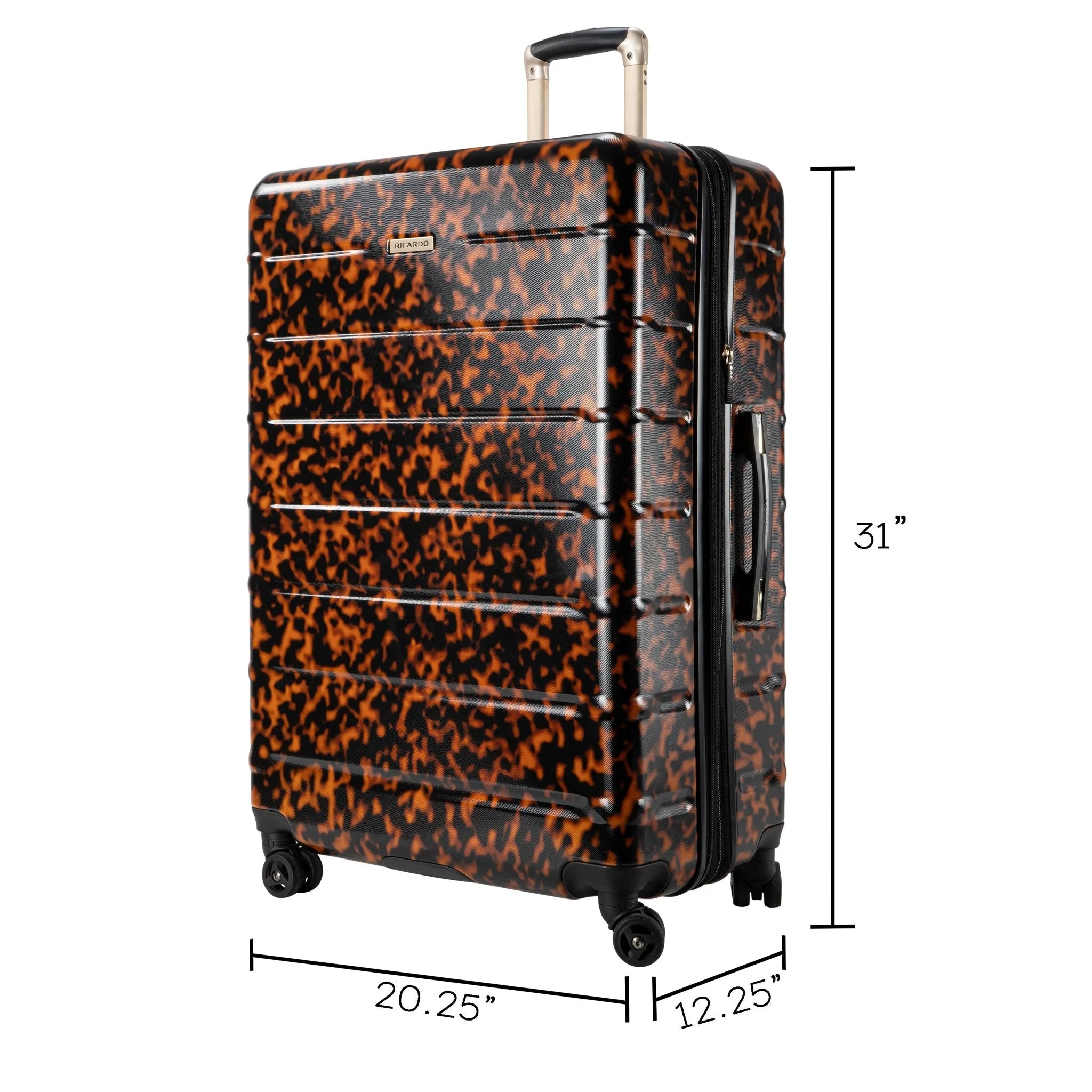 Ricardo Beverly Hills Cambria Hardside Large Check-In Expandable Spinner -Tortoise