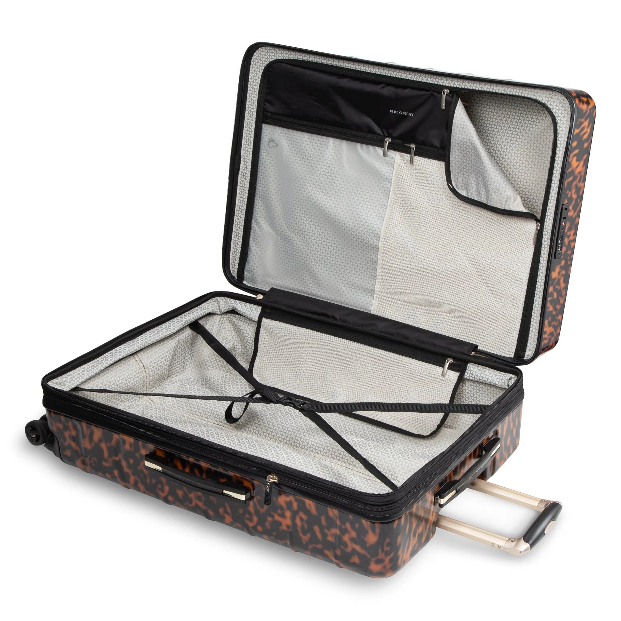 Ricardo Beverly Hills Cambria Hardside Large Check-In Expandable Spinner -Tortoise