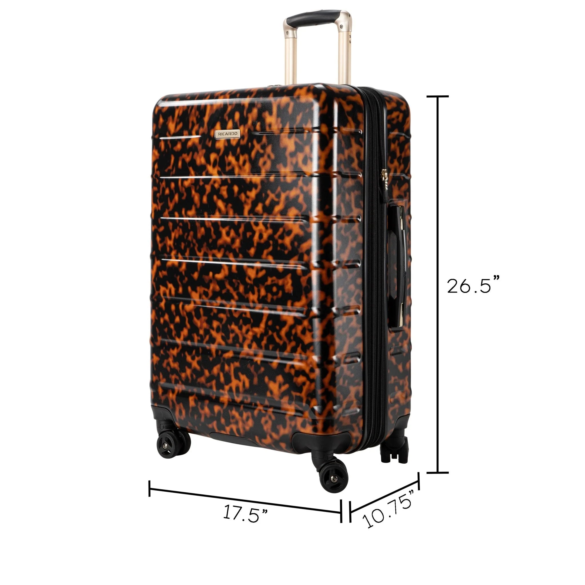 Ricardo Beverly Hills Cambria Hardside Medium Check-In Expandable Spinner -Tortoise