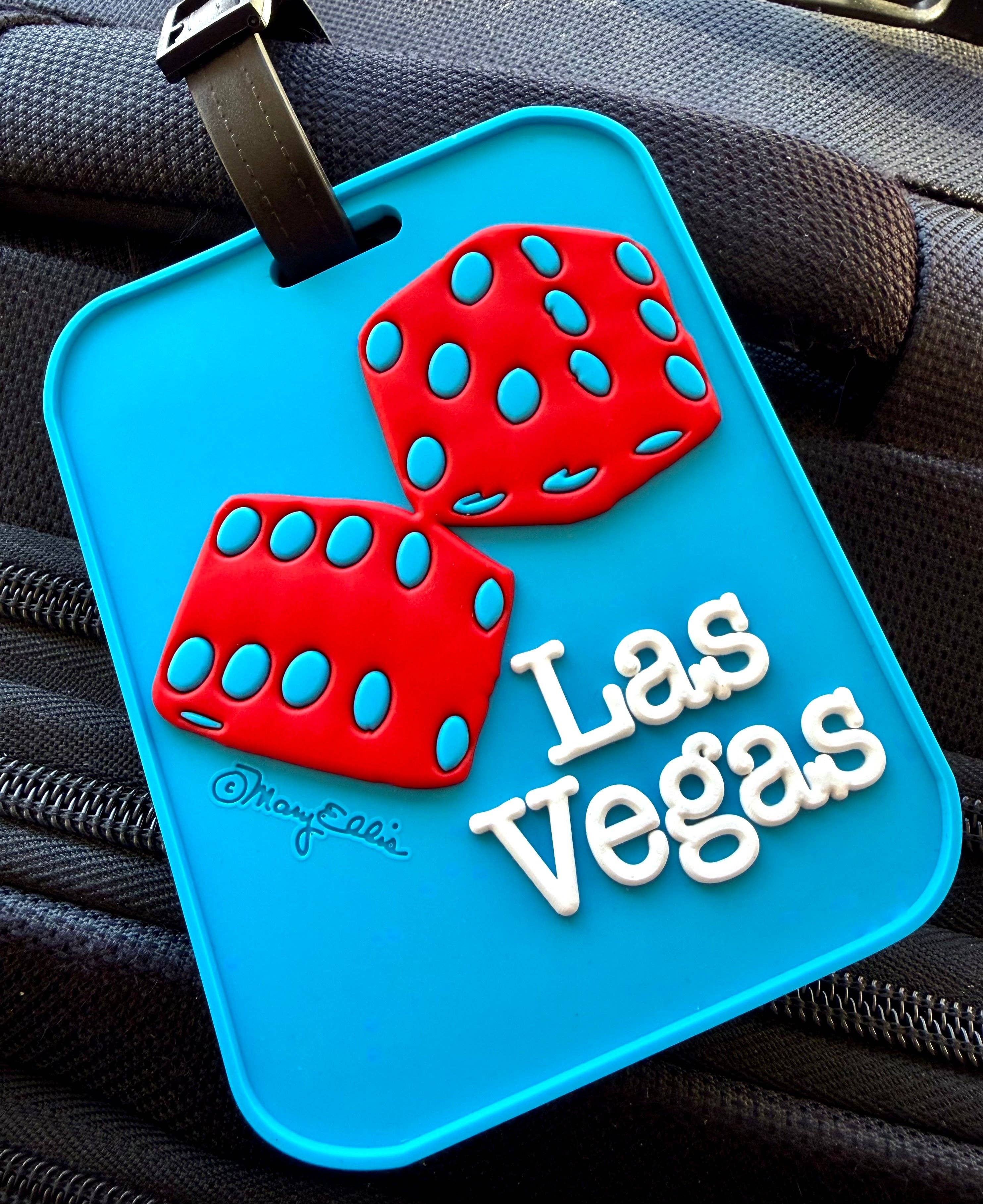 Mary Ellis Las Vegas Dice 3-D Luggage Tag