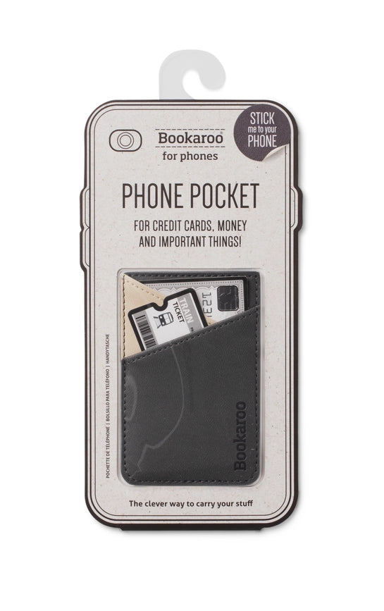 If USA Bookaroo Phone Pocket - Charcoal