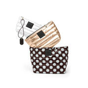 Think Royln Travel Trio Organizational Pouches Set of 3 - Polka Dot/Pearl/Ivory