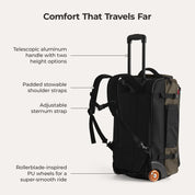 Bagsmart Blast 43L Rolling Backpack - Cedar