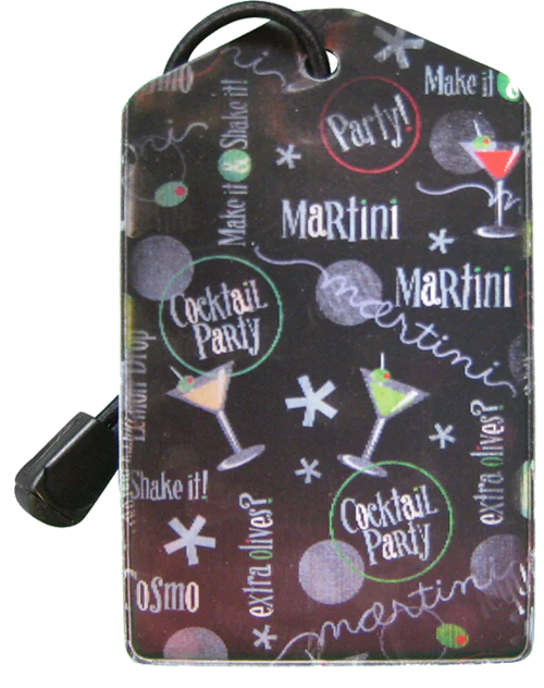 En Route Travelware Flashtags Luggage Tag Cocktails
