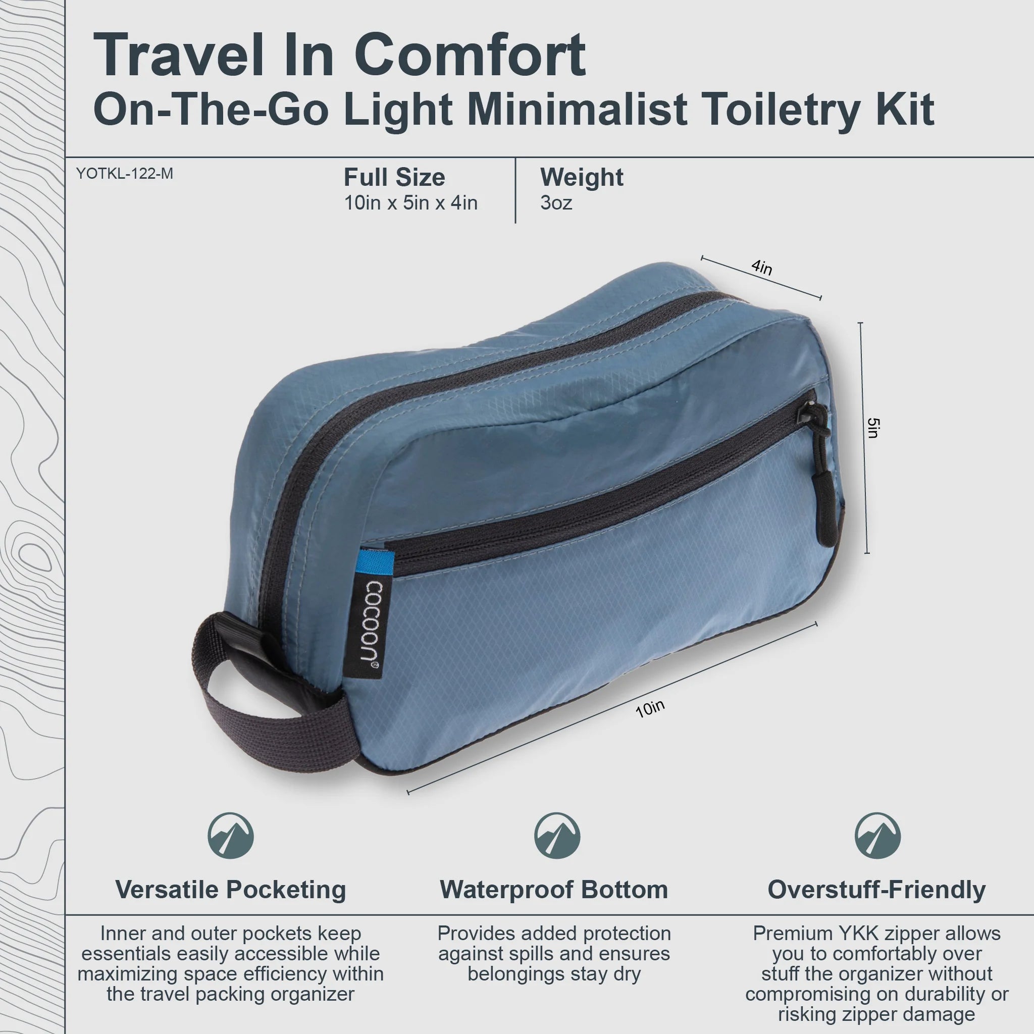 go travel toiletry bag Cocoon On-The-Go Toiletry Kit Light