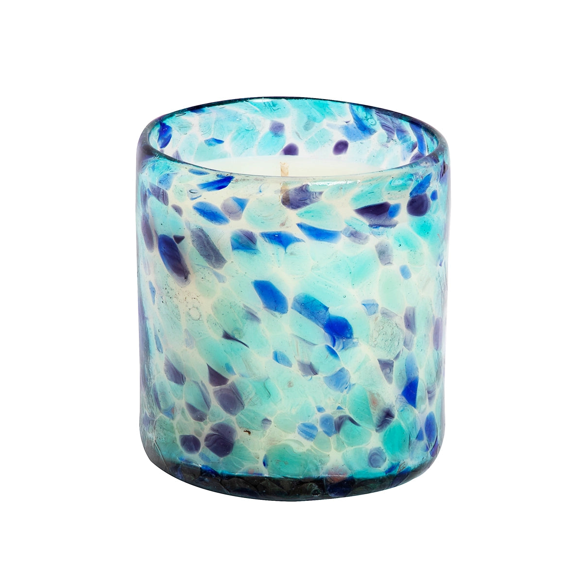 Aqua De SOi Confetti Collection Artisan Hand Blown Glass 20oz Soy Candle