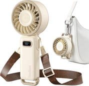 Ocoopa Turbo Wind Handheld Fan, Blow Dryer Level Power - Cream