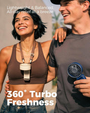 Ocoopa Turbo Wind Handheld Fan, Blow Dryer Level Power - Cream