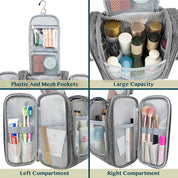 Pavilia Hanging Toiletry Bag: Heather Gray