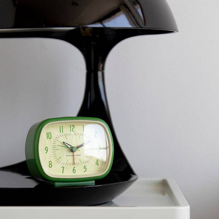 Kikkerland Retro Alarm Clock - Green