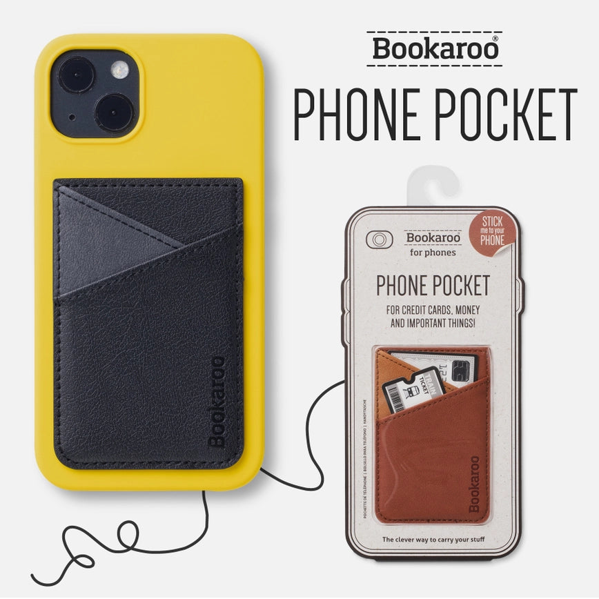 If USA Bookaroo Phone Pocket - Charcoal