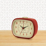 Kikkerland Retro Alarm Clock - Red