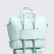 NOBL Travel Drop Bottom Weekender Bag - Powder Blue