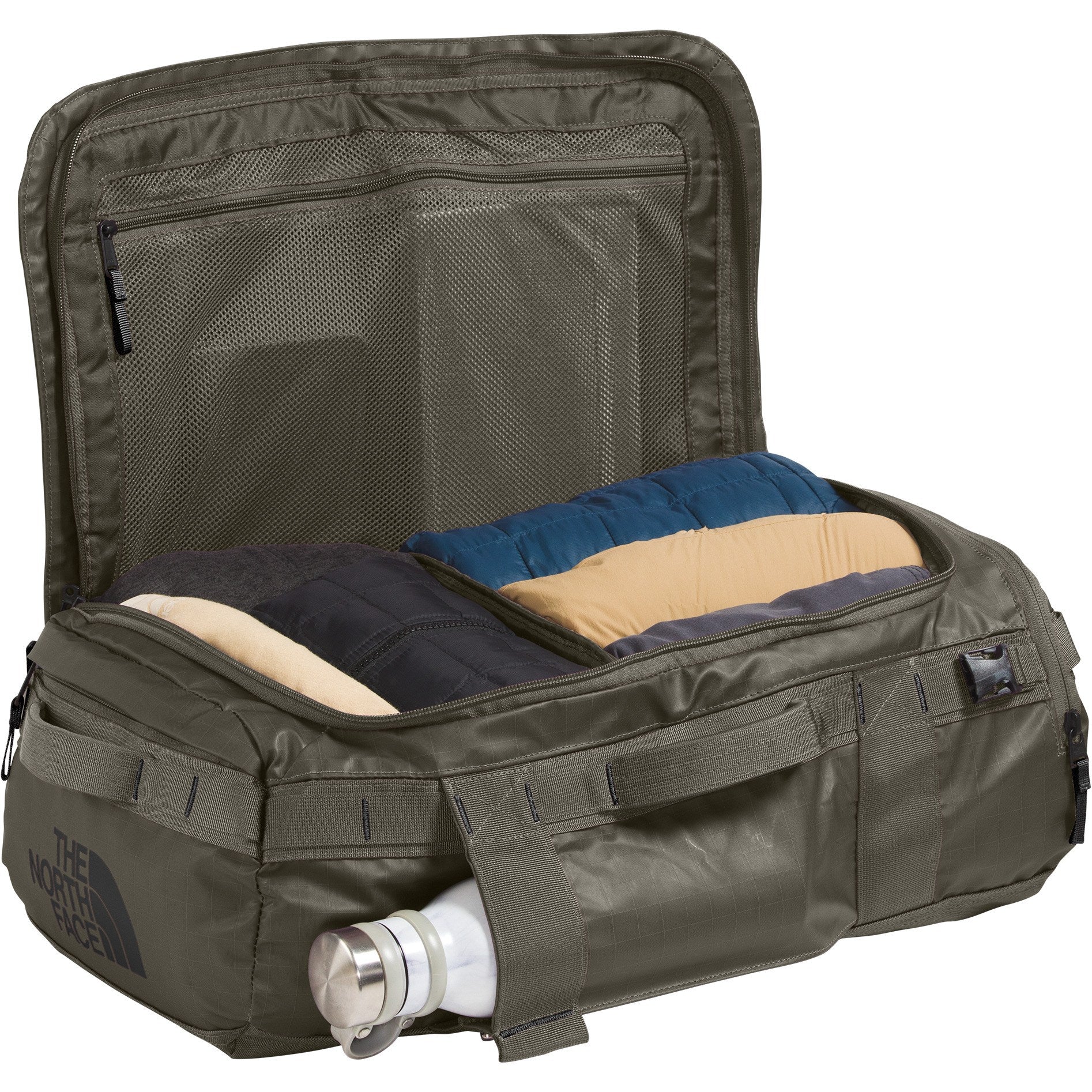 The North Face Base Camp Voyager Duffel 42L - New Taupe Green/TNF Black-NPF