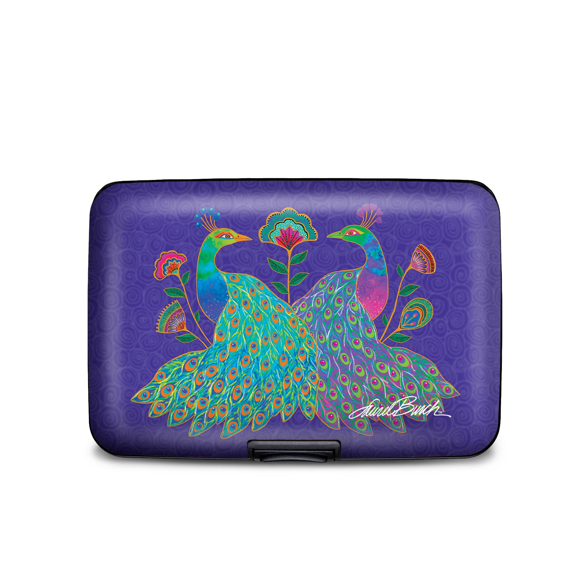 Monarque Laurel Burch Peacocks Armored Wallet