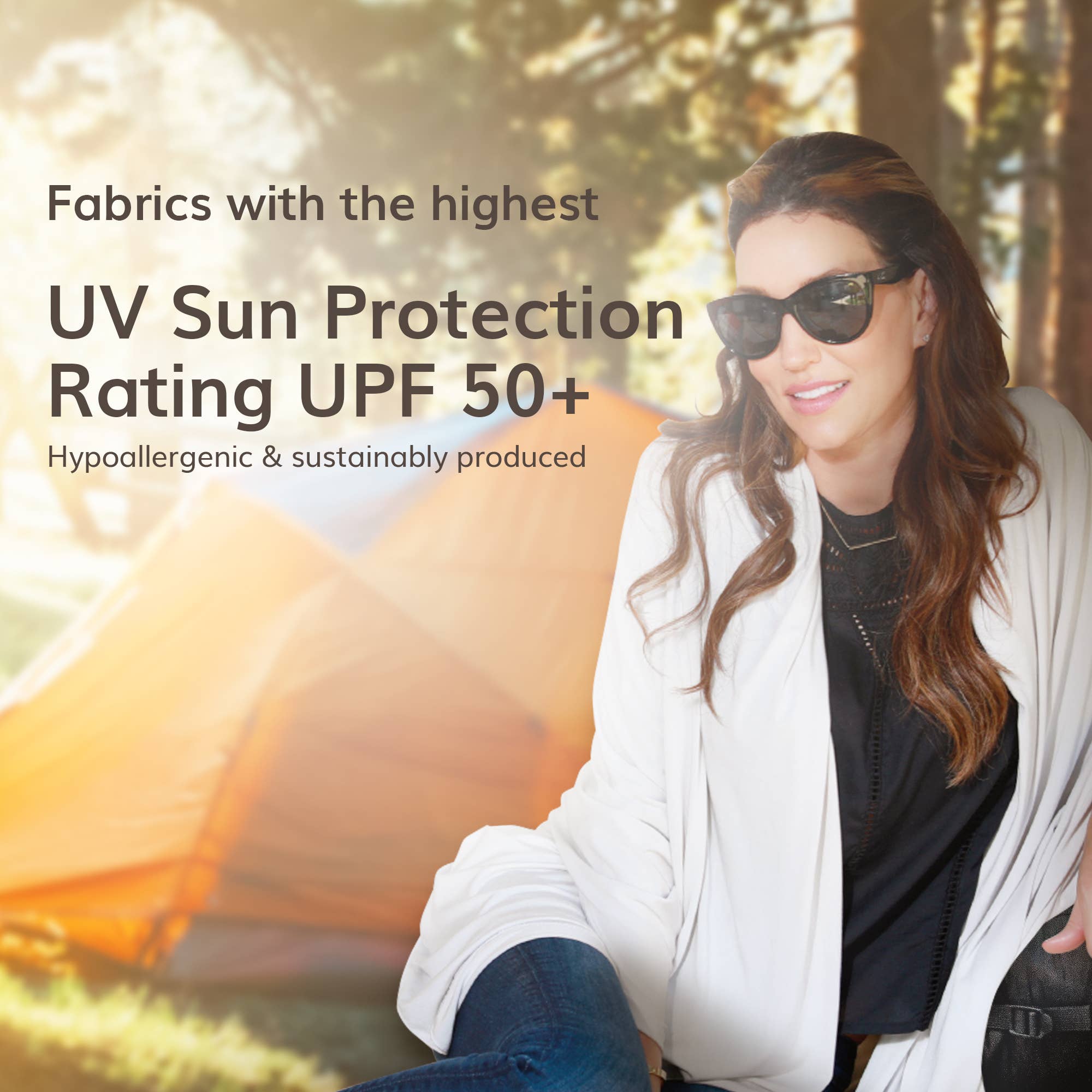 The Wayfarer Travel Wrap UPF 50+ - Silver Grey