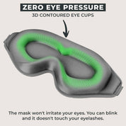 FlyHugz® Premium Sleep Mask - Gray