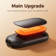 Ocoopa UT3 Lite Plus Portable Hand Warmer: Blue on black