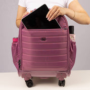 Lug Porter Wheelie Spinner Rolling Tote: MOONBERRY