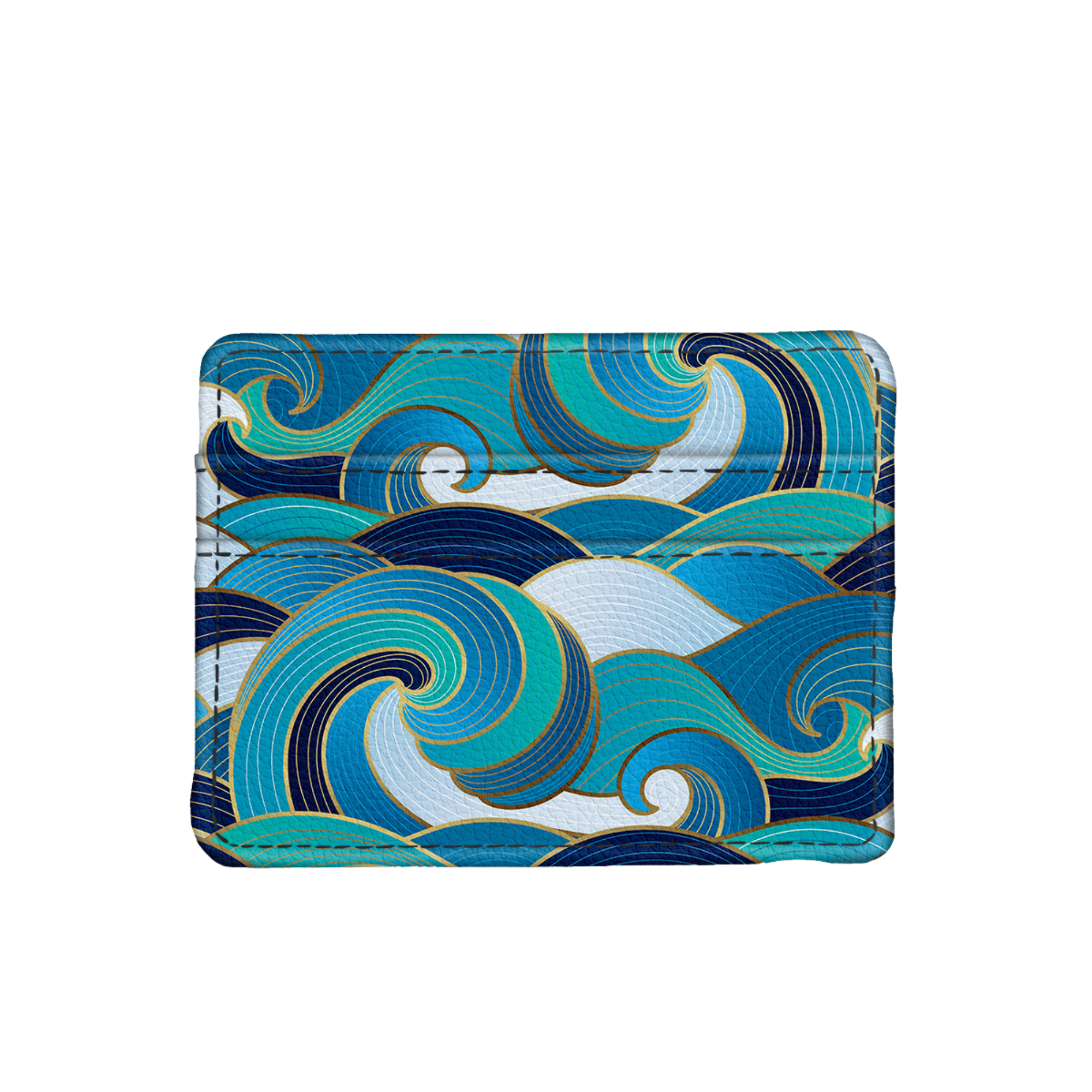 Monarque RFID Slim Wallet - Enameled Wave